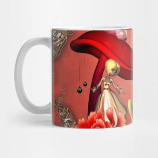 Cute fairy with wonderful flowers Mug